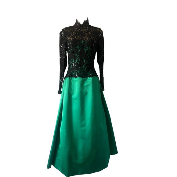 Bob Mackie Boutique For Neiman Marcus Lace Gown - Picture 1 of 11